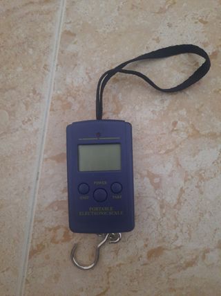 Báscula electrónica portátil hasta 50 kg pesca