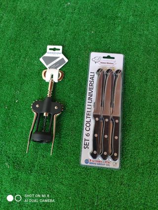 Set 6 Coltelli Ghidini + Cavatappi