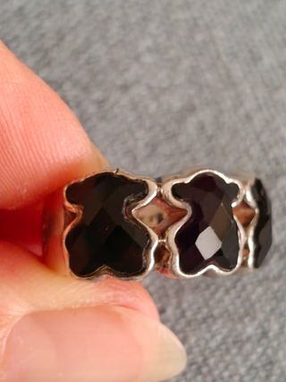 Anillo Tous Plata y Onix