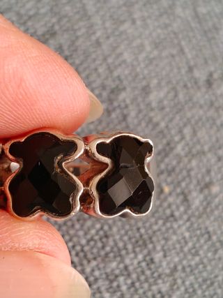 Anillo Tous Plata y Onix