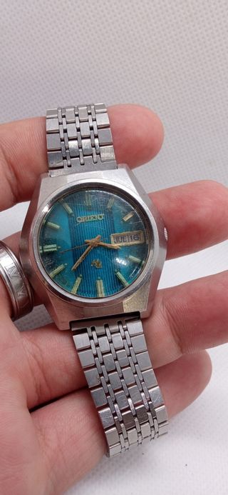 Reloj Orient HiAce Plata y Turquesa
