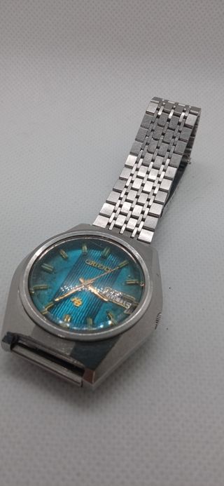 Reloj Orient HiAce Plata y Turquesa