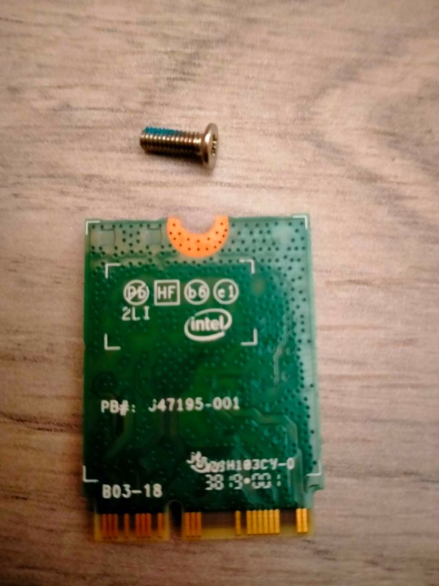 Tarjeta WiFi Bluetooth Intel 9560NGW