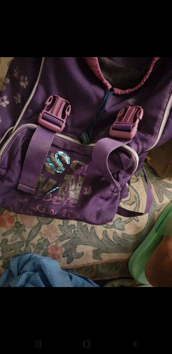 Zaino Seven Viola con Scritta I'm