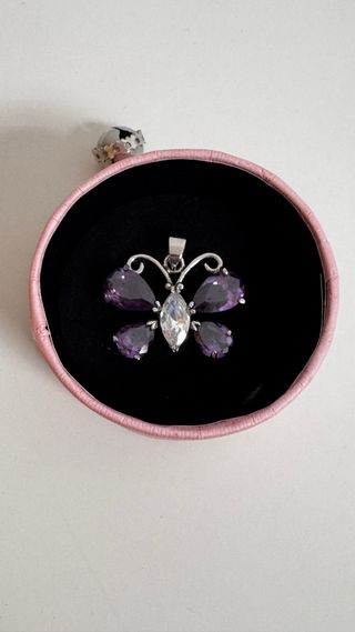 Colgante Mariposa Plata y Circonita