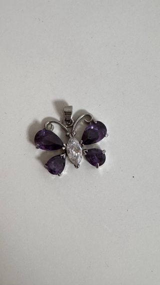 Colgante Mariposa Plata y Circonita