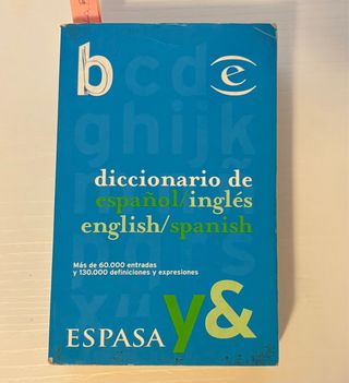 Diccionario de español/ inglés
