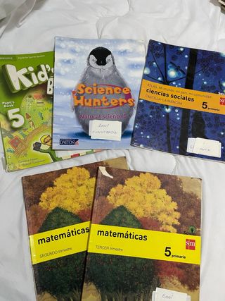 Libros escolares 5 de primaria