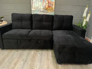 SOFÁ CHAISE LONGUE CONVIERTE CAMA MEDIDA 215*135CM