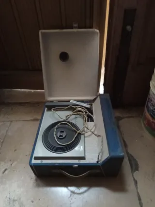 Vintage Valigetta Fonogrammofano. Non funzionante