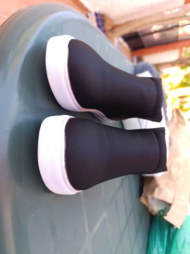 Botines planos señora talla 36 negros