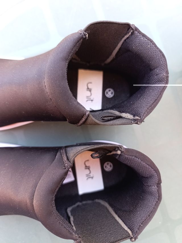 Botines planos señora talla 36 negros