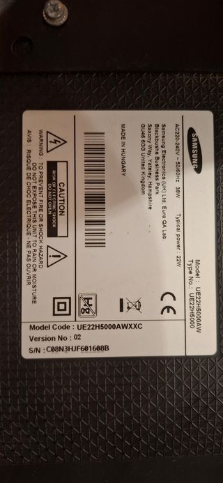Televisor Samsung 32 con HDMI y USB