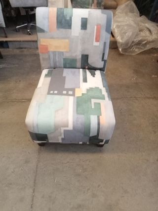 Sillón moderno estampado