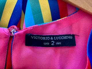 Vestido Victorio y Luccino  multicolor