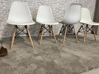 Pack 4 Sillas Blancas Plástico