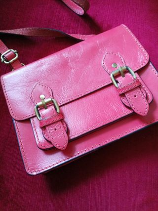 Bolso piel coral