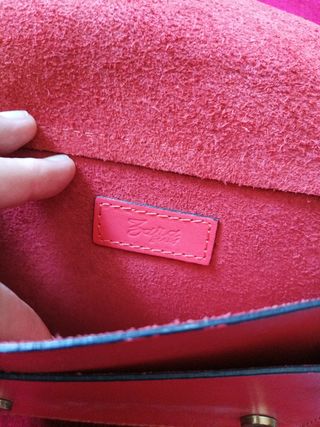 Bolso piel coral