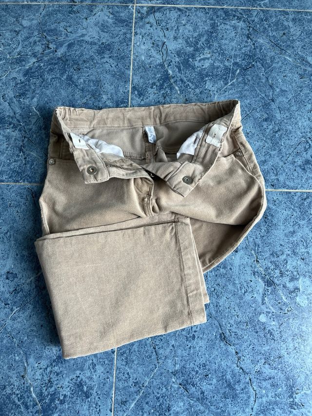 Pantaloni beige taglia 7/8 - 128 cm
