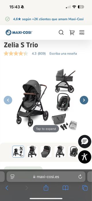 Carrito Bebé Maxi-Cosi Zelia S Trio