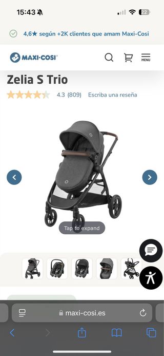 Carrito Bebé Maxi-Cosi Zelia S Trio