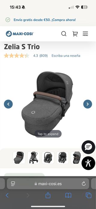 Carrito Bebé Maxi-Cosi Zelia S Trio