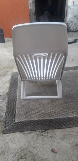 Silla Jardín y Playa Plegable Blanca.No envio