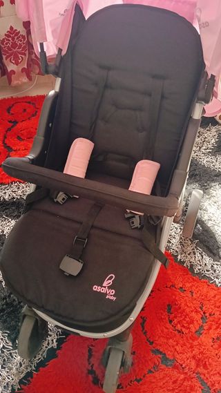 Silla de paseo rosa nueva