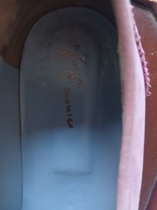 Mocasines piel italianos rosa