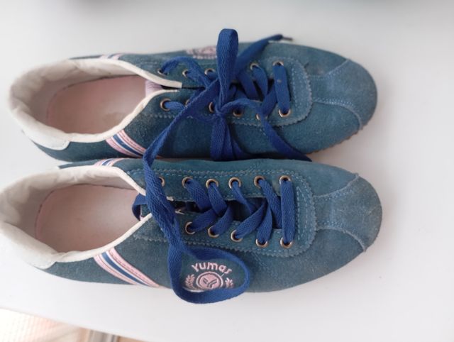 Zapatillas deportivas Yuma azul y rosa