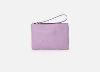 MERCULES cartera de mano piel lavanda sin estrenar