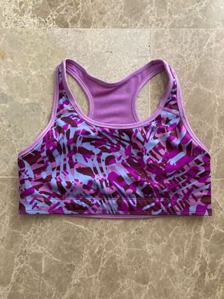 Top Deportivo Nike Morado Estampado