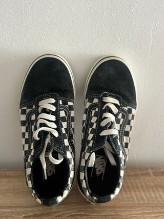 Zapatos Vans Checkerboard Negros