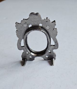 Marco portarretratos metálico antiguo