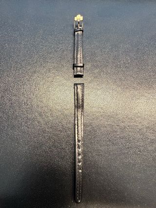 Correa de piel Omega negra