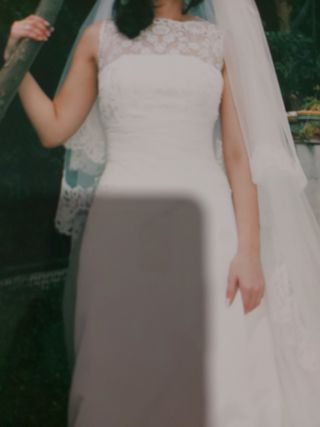 Vestido de Novia Encaje y Pedrería