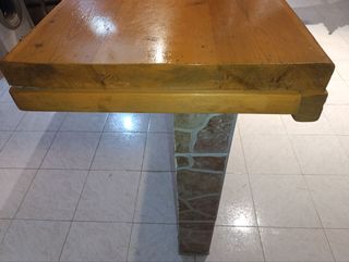 Mostrador de bar de madera maciza