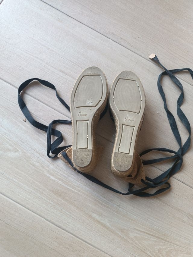 Alpargatas Castañer Negras plataforma T37