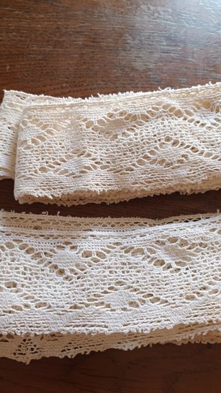 Trine per tenda in cotone beige