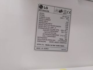 Nevera Combi LG Blanca