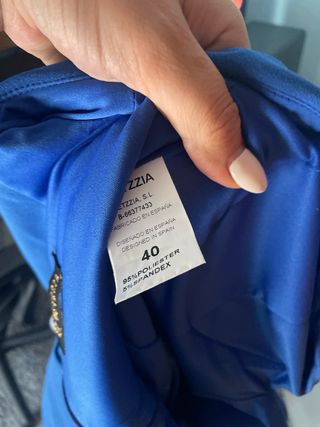 Vestido de fiesta azul