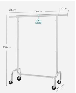 Perchero Metálico Burro Ruedas