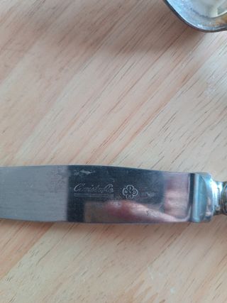 3kg aprox Cubertería de baño de plata sellada