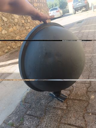 Farola exterior negra y transparente (varias)