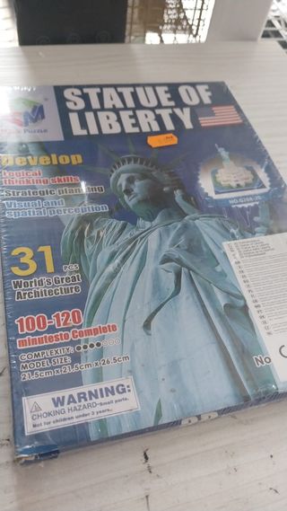 Puzzle 3D Estatua Libertad 31 Piezas