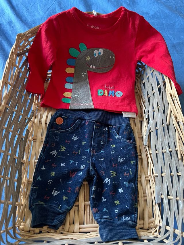 Set 3 pezzi neonato: maglia e pantaloni