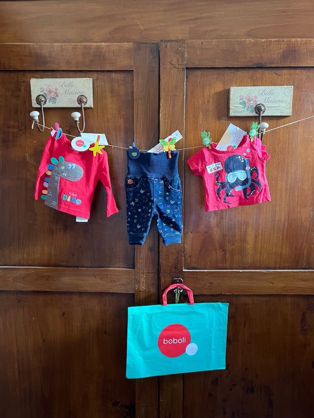 Set 3 pezzi neonato: maglia e pantaloni