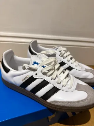 Adidas Samba OG Blancas y Negras Talla 38