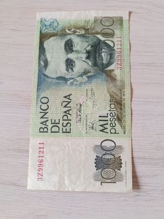Billete 1000 pesetas España 1979