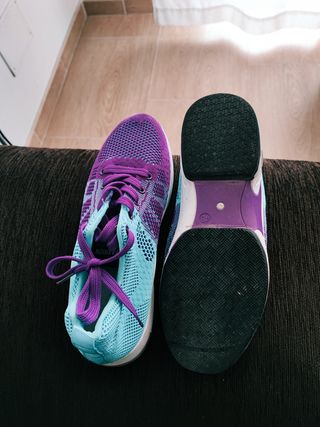 Tenis Mujer Morado y Turquesa